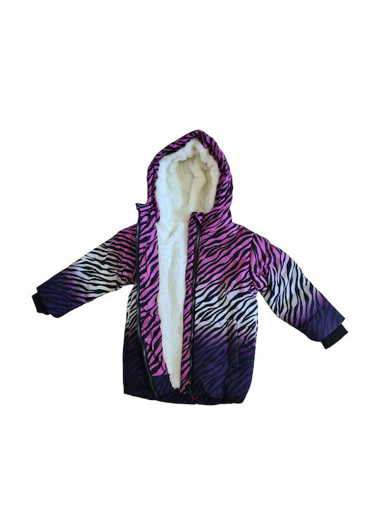 Kids' Casual Jacket with Hood Purple