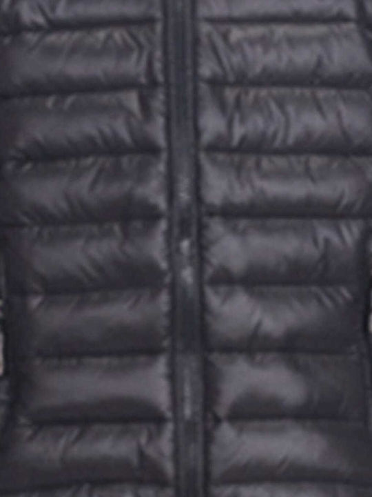 Kinder Steppjacke mit Kapuze Black
