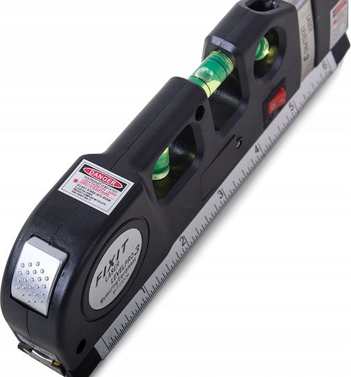 Verk Group Γραμμικό Αλφάδι Laser Κόκκινης Δέσμης με Εύρος Εργασίας 2.5m