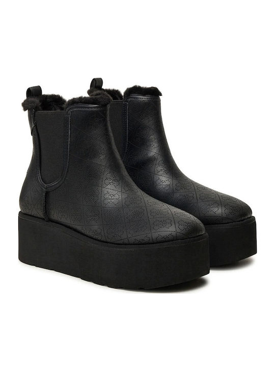 Women's Chelsea Boots with Medium Heel Black