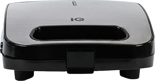 IQ Sandwich Maker with Removable Plates for 2 Sandwiches 750W Inox