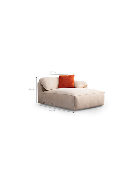 Flamingo Corner 1 Corner Couch Cream 335x385x80 cm