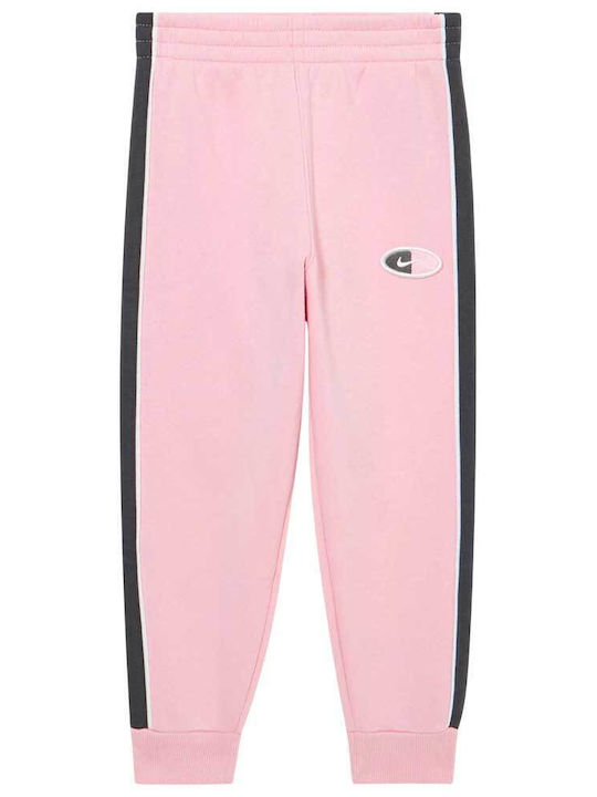 Kids Sweatpants Set Pink Crew