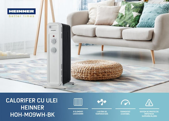 Heinner Oil Filled Radiator with 9 Fins 2000W