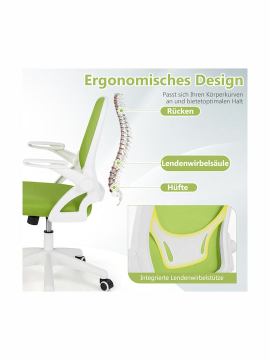 Costway Costway Office Chair with Recline and Adjustable Arms Green