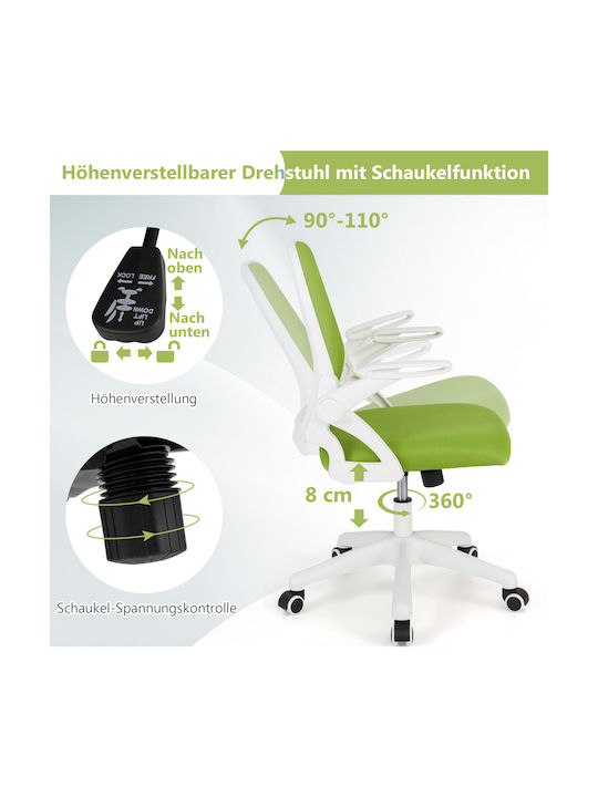 Costway Costway Office Chair with Recline and Adjustable Arms Green