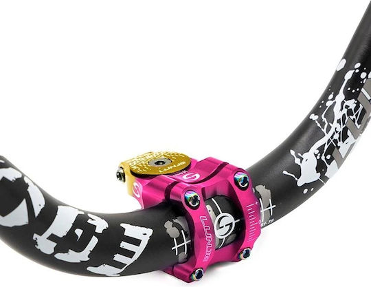 Lunje Handlebar Stem A-head 31.8 Yellow-Pink