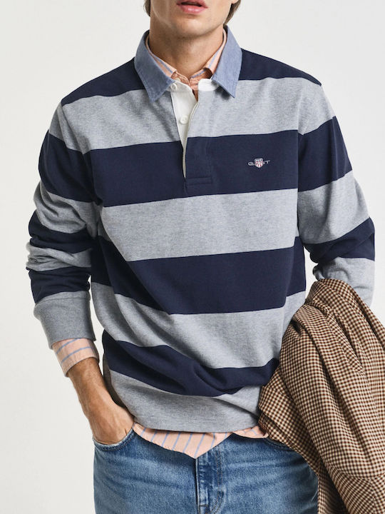 Polo Μπλούζα Μακρυμάνικη Gray