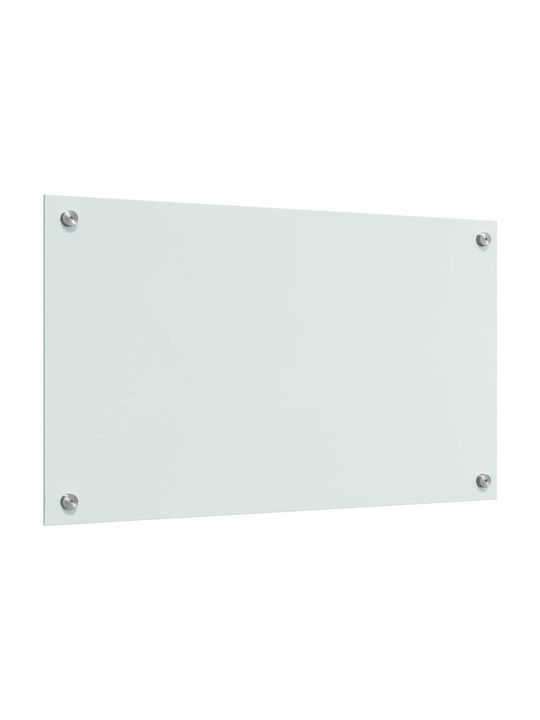vidaXL Rectangular Glass Back White 70x40cm 3415518 2 Pieces