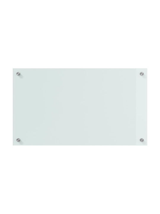 vidaXL Rectangular Glass Back White 70x40cm 3415518 2 Pieces