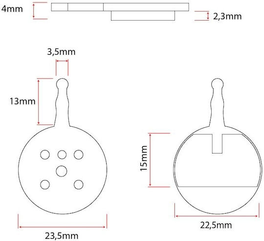 Bremsbeläge Elektroroller Ewheel Paar