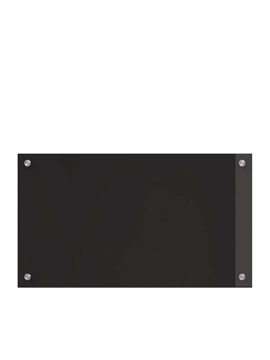 Vidaxl Kitchen Back Panel Black 70 X 40 X 0.8 cm Tempered Glass