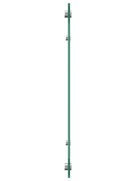 Vidaxl Kitchen Back Panel 2 Pcs Transparent 110 X 40 Cm Tempered Glass