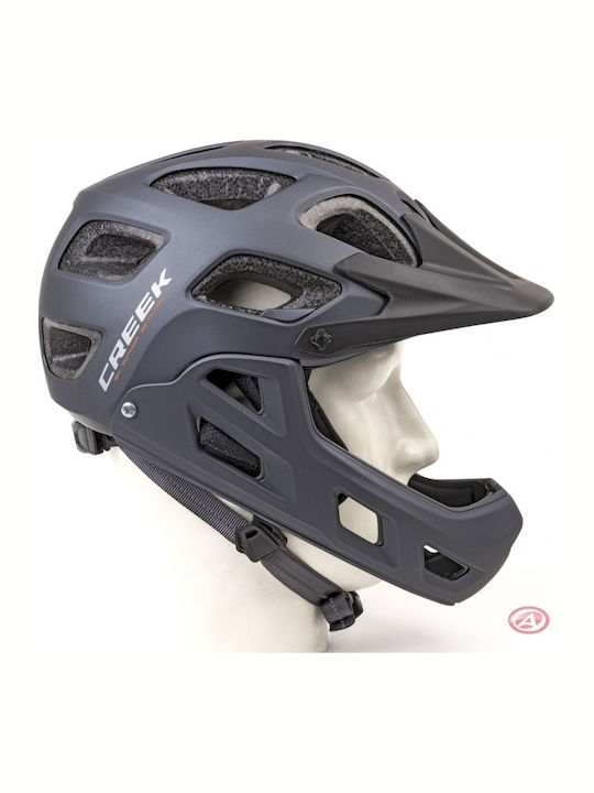 Author Creek FF HST Full Face Bicycle Helmet Downhill / Mountain Gray