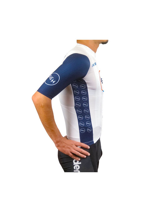 Demaraz Εθνική Ελλάδος Κοντομάνικη Μπλούζα Road Bike Λευκή