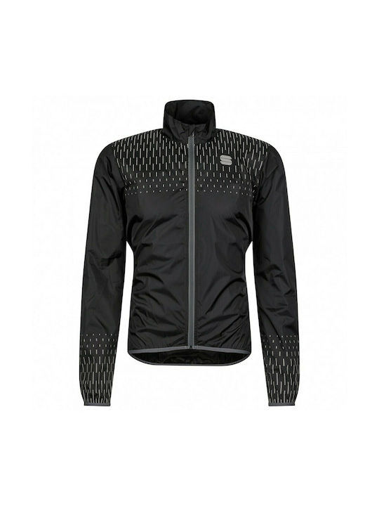 Sportful ZLV063 Cycling Windbreaker Jacket Long sleeve Black