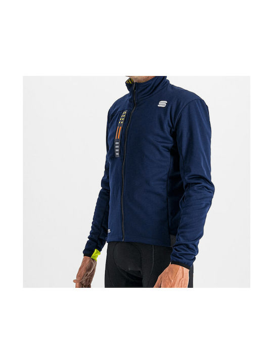 Sportful Super Jacket Cycling Windbreaker Jacket Long sleeve Blue