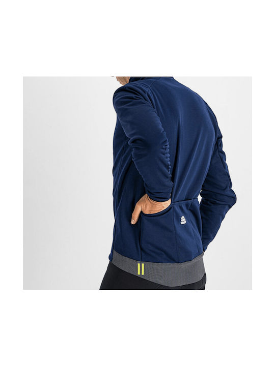 Sportful Super Jacket Cycling Windbreaker Jacket Long sleeve Blue