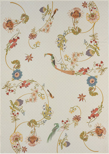 Kentia Tablecloth Pavone Beige-multi 135x180cm