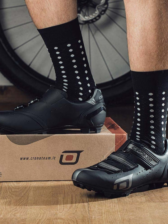 Crono Unisex Χαμηλά Παπούτσια Ποδηλασίας Βουνού Μαύρα