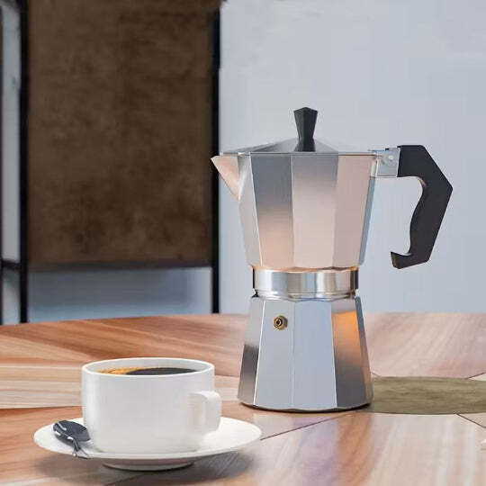 Moka Мокро кафе 6 Cups Инокс Кафяв