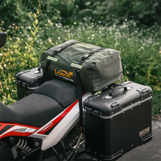 Loboo Waterproof Motorcycle Tail Bag 30lt Black