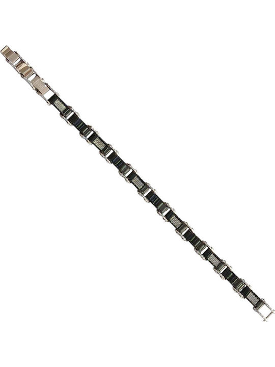 Visetti Ανδρικό Βραχιόλι από Ατσάλι 23cm