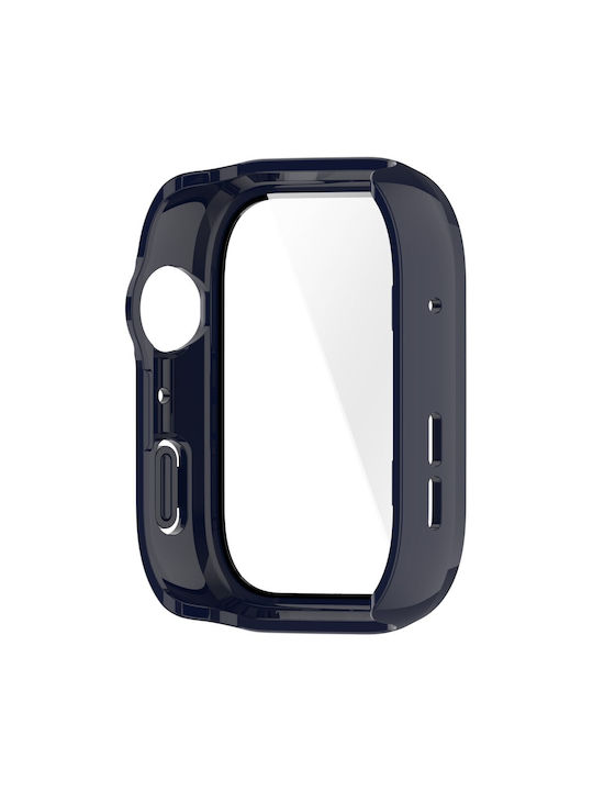 Πλαστική Θήκη με Τζαμάκι σε Μπλε χρώμα για Huawei Watch Fit 4 Πλαστική Θήκη με Τζαμάκι σε Μπλε χρώμα για Huawei Watch Fit 4