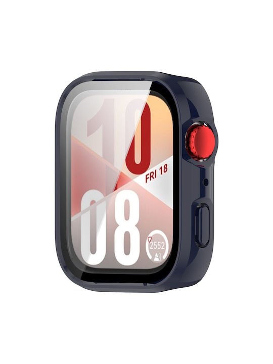 Πλαστική Θήκη με Τζαμάκι σε Μπλε χρώμα για Huawei Watch Fit 4