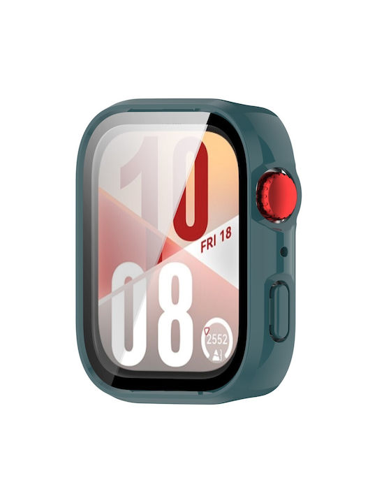 Plastic Case with Glass in Green color for Huawei Watch Fit 4