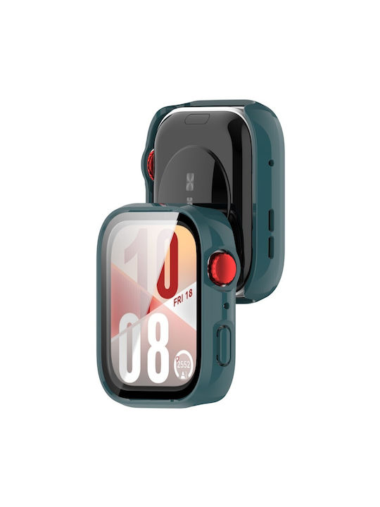 Plastic Case with Glass in Green color for Huawei Watch Fit 4