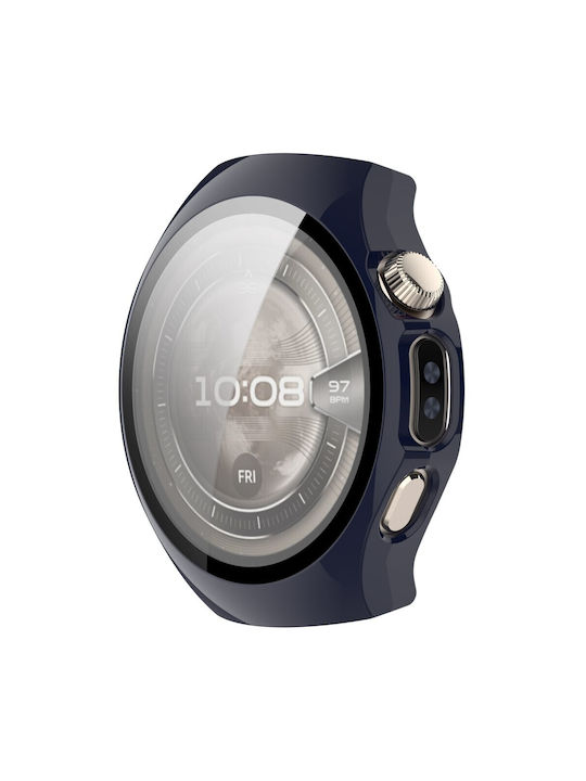 Carcasă de Plastic cu Sticlă în culoarea Albastru pentru Huawei Watch 5 - 42mm