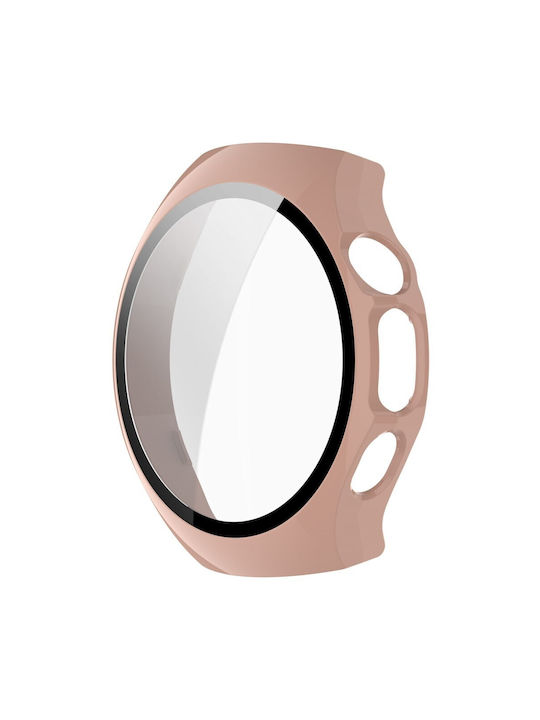 Plastikhülle mit Glas in Rosa Farbe für Huawei Watch 5 - 46mm