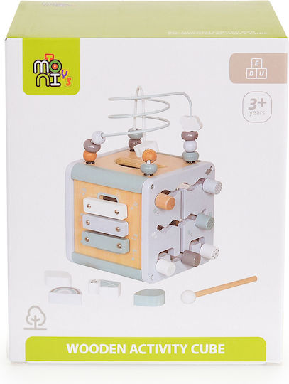 Moni Activity Cube made of Wood for 36++ Months
