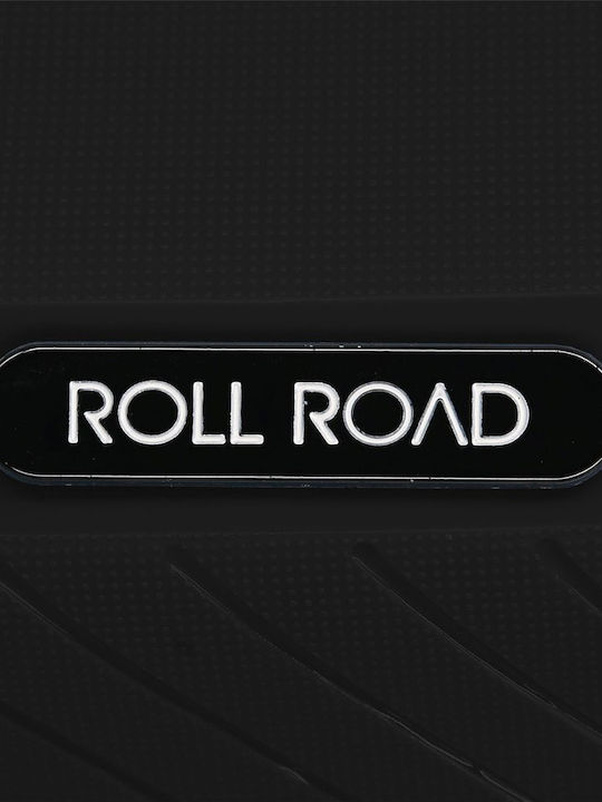 Roll Road Μεγάλη Βαλίτσα Ταξιδίου Σκληρή Black με 4 Ρόδες Ύψους 75εκ.