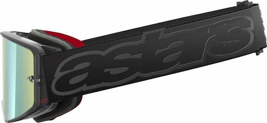 Μάσκα Motocross Alpinestars Supertech Vista Black Mirror-gold