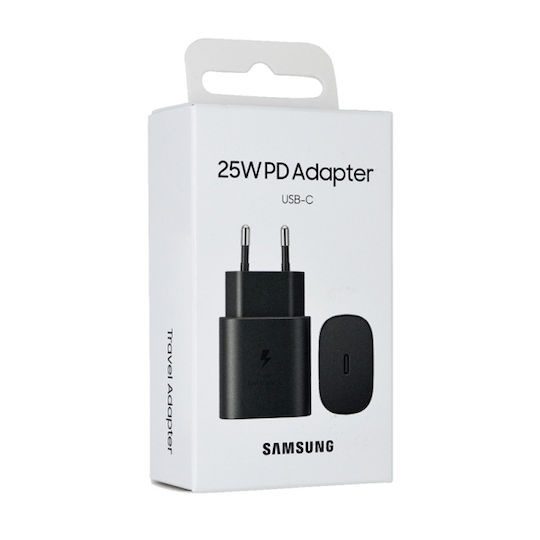 Samsung Charger Without Cable with USB-C Port 45W Power Delivery / Quick Charge 2.0 Blacks (EP-T4511NBEGEU)