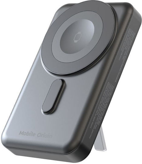 Mobile Origin PB11 MagSafe Power Bank 10000mAh 15W με Θύρα USB-C Power Delivery Μαύρο