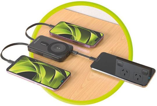 Mobile Origin PB11 MagSafe Power Bank 10000mAh 15W με Θύρα USB-C Power Delivery Μαύρο
