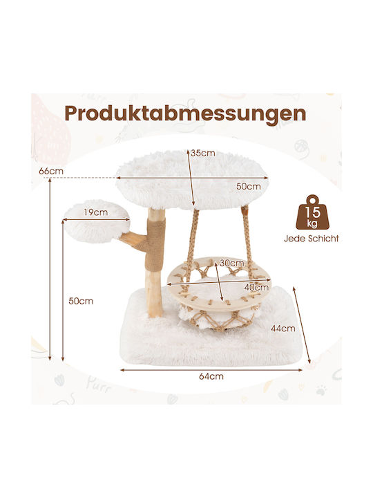 Costway Kratzbaum Pole 64x44x66cm