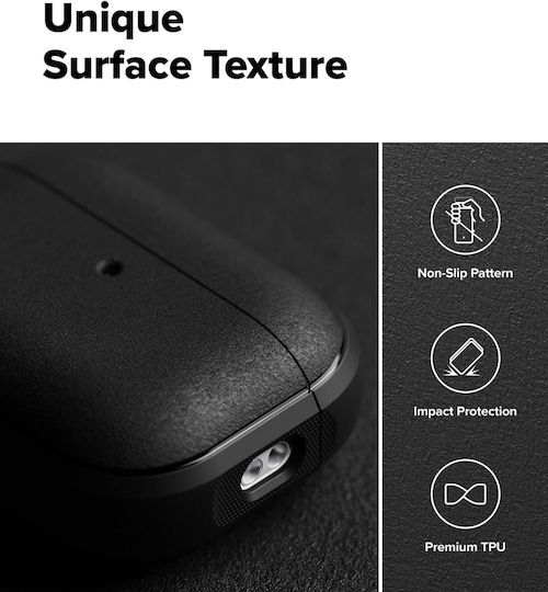 Ringke Onyx Magnetic Hülle Silikon mit Haken in Schwarz Farbe für Apple AirPods Pro 3