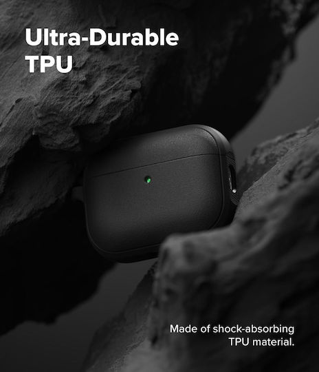 Ringke Onyx Magnetic Hülle Silikon mit Haken in Schwarz Farbe für Apple AirPods Pro 3