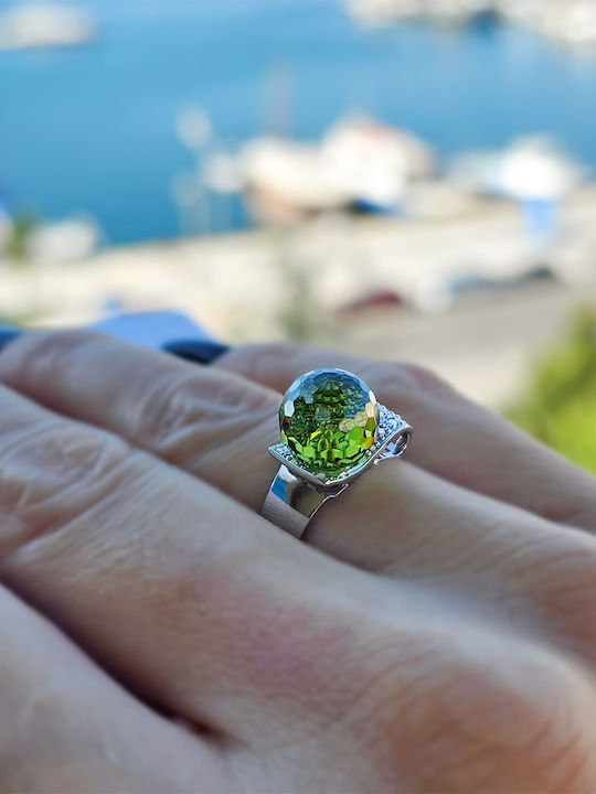 Ring Peridot Silver 925 M124196p