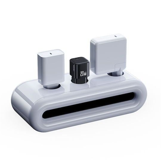 Usams Зарядно без кабел GaN с USB-C порт 20W Power Delivery Бял (CC260TC02)