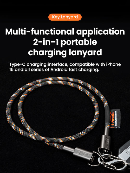 Muli-funvtional Charging Key Lanyard