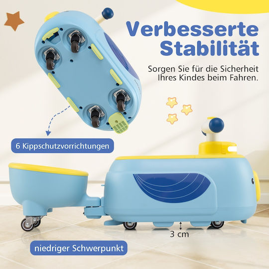 Costway Baby Walker Car Ride On for 12++ Months TQ10407NY Blue