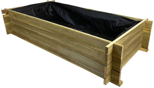 Tesias Group Кутия за саксии Дърво Червен 150x150x74см.