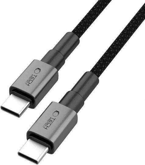 Tech-Protect Ultraboost Dna USB 2.0 Кабел USB-C Мъжки - USB-C 100W Захранване PD Сив 1м