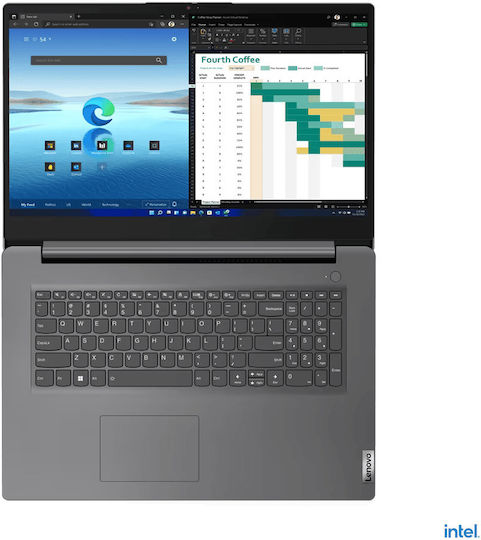 Lenovo V17 G4 IRU 17.3" IPS FHD (i7-1355U/16GB/512GB SSD/W11 Pro) Gri de fier (Tastatură GR)