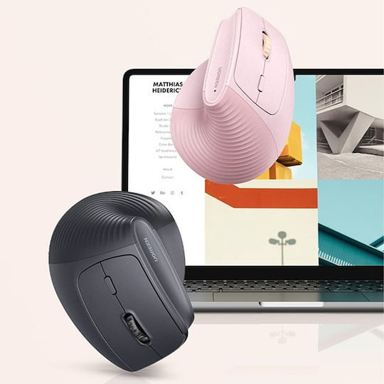 Ugreen M571 Wireless Ergonomic Bluetooth Mouse Pink